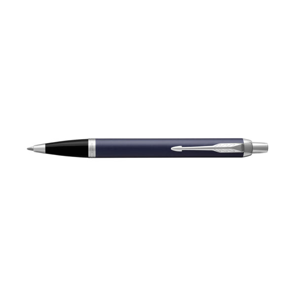 BOLÍGRAFO PARKER IM RETRACTIL AZUL, ACABADO CROMO (Incluye personalización en láser)