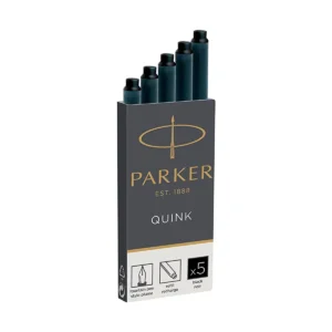 CARTUCHOS PARA PLUMA PARKER COLOR NEGRO, 5 unidades